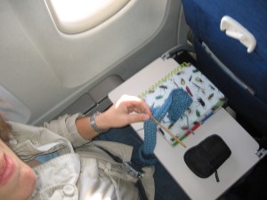 Geeky self-portrait with crochet