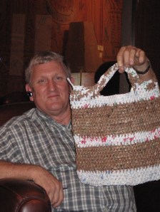 img_10942 David and his Crocheted Plastic Shopping Bag