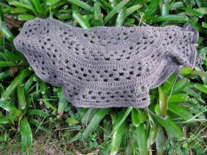 The Rhinebeck Shawl in it's unnatural environment.