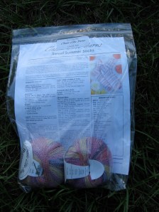 The sock yarn that I won at the party