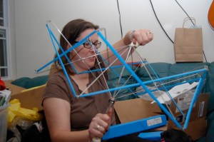 The lovely skein winder that my lovely in-laws gave me!