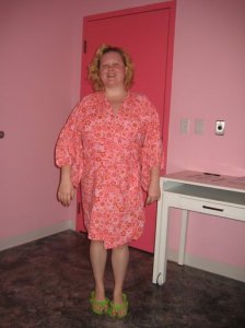 Kim, looking like she's gotten more than just a massage...