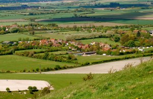 Ivinghoe Aston from above