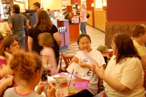 Look at that rowdy bunch!