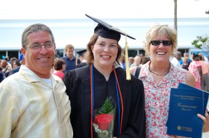 Cesar and Pam brought me flowers and drove all the way up for my graduation!