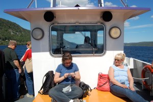 Here I am knitting on the boat (it was really good for this as it was much smoother than the bus had been)