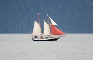 A cool ship I saw in the harbor.