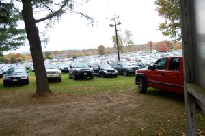One of the parking lots