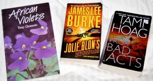 Some "light" ficton for the plane ride and an African Violet book that I've also wanted for a while.