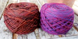 Both are Socks that Rock lightweight in mill ends colors (aka, I don't know the colors:-))