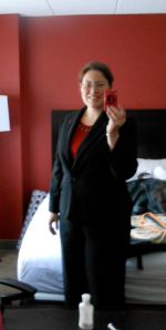 I even had to go out and get a suit for this conference! Haven't had to look "professional" in a long time!