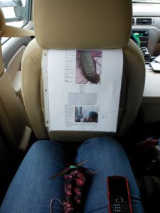 This is how I roll when being driven:-)